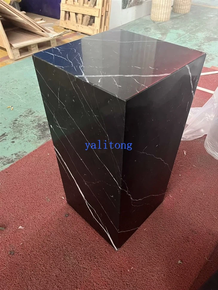 black marble plinth