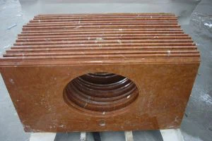 Tây Ban Nha Rojo Alicante phòng tắm lát đá cẩm thạch Vanity Tops