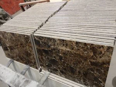 Dark Emperador Marble Laminated Gạch Lát Gạch