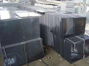 Đá Granite Xám Xám của Trung Quốc G654, Đen Impala, Màu Đen Xám, Gạch Đá Granite Được Đánh bóng Đen của Padang