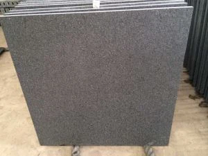 Đá tự nhiên nhập khẩu Ấn Độ tuyệt đối Đen Granite, Flamed Tầng Gạch Đối với Mặt Trời Granite Paver