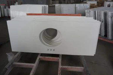 Phòng tắm trắng Quartz Vanity Top