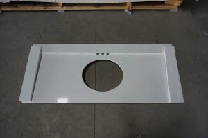 Trắng Quartz Stone Vanity Top