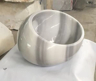 Thiết kế bồn rửa bằng đá cẩm thạch trắng Marmara