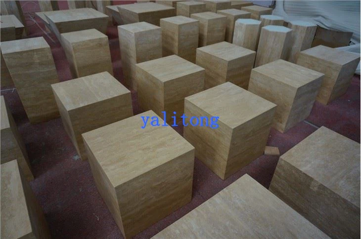 Travertine Plinth Coffee Table